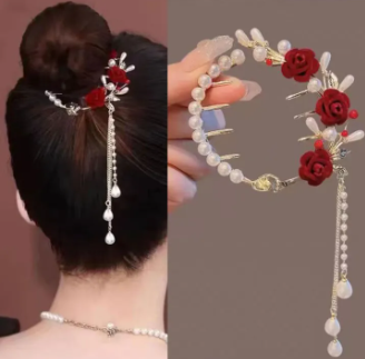 Korean Hair Clip Metal Hair Clips Tassel Hair Pin Women's Hair Accessories ANLAN