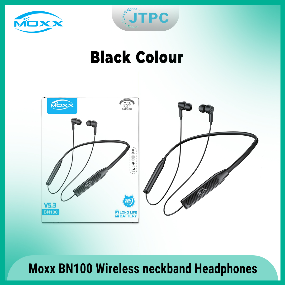 MOXX BN100 neckband Premium quality wireless Bluetooth